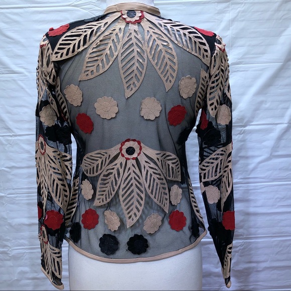 Leather and mesh jacket - Picture 7 of 8